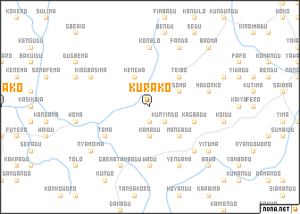 map of Kurako