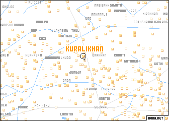 map of Kur Ali Khān