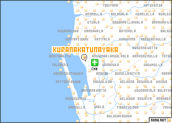 map of Kurana Katunayaka