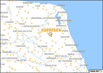 map of Kūrandeh