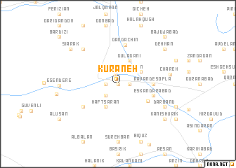 map of Kūrāneh