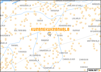 map of Kurāne Kukrānwāla