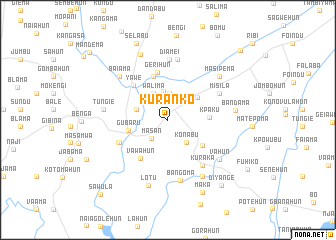 map of Kuranko