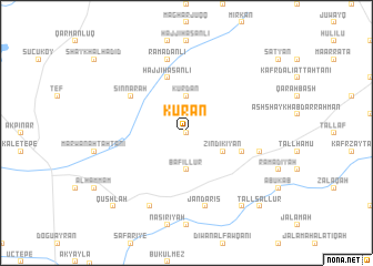 map of Kūrān