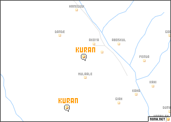 map of Kʼuran