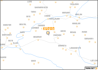 map of Kūrān
