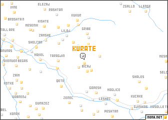 map of Kuratë