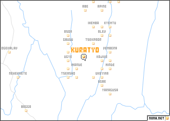 map of Kuratyo