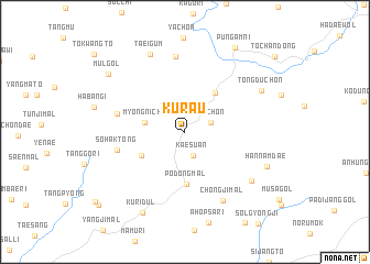 map of Kurau