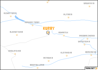 map of Kuray