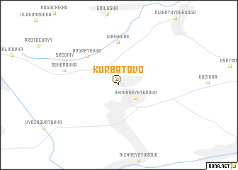 map of Kurbatovo