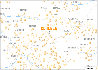 map of Kurćele