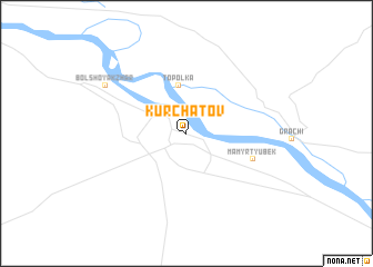 map of Kūrchatov