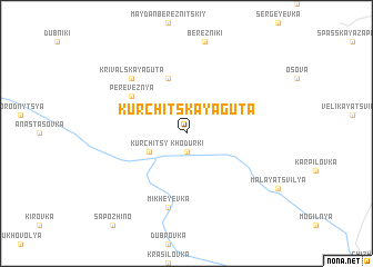 map of Kurchitskaya Guta