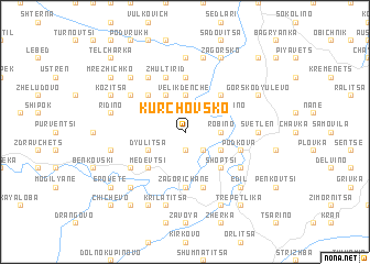 map of Kŭrchovsko