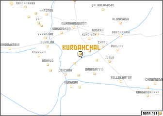 map of Kurdah Chāl