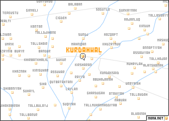 map of KurdAḩwal