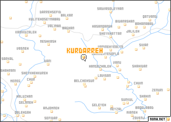 map of Kūrdarreh