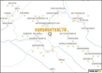 map of Kūrdasht-e ‘Olyā