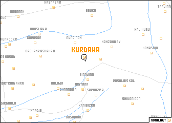 map of Kūrdāwa