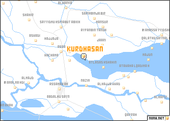 map of Kurd Ḩasan