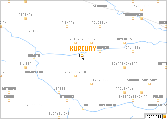 map of Kurduny