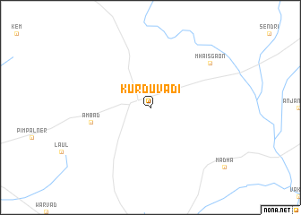 map of Kurduvādi