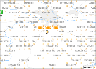 map of Kurdwanów