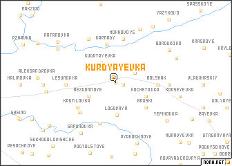 map of Kurdyayevka