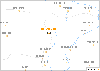 map of Kurdyuki