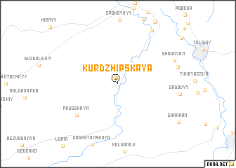 map of Kurdzhipskaya