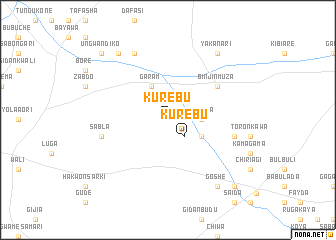 map of Kurebu