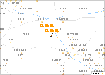 map of Kurebu