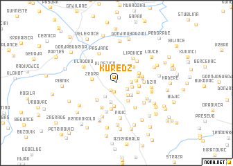 map of Kuredž