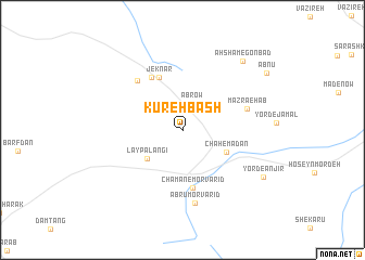 map of Kūrehbash