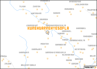 map of Kūreh Darreh-ye Soflá