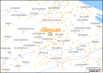 map of Kūrehjān