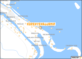map of Kureh-ye Hajj Amir