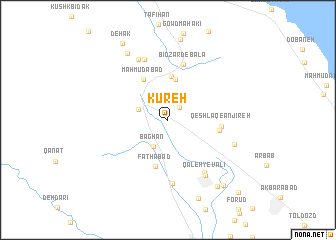 map of Kūreh