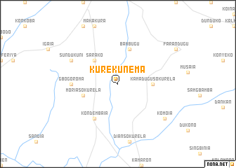 map of Kurekunema