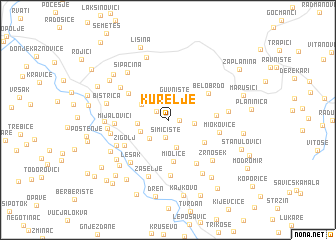 map of Kurelje