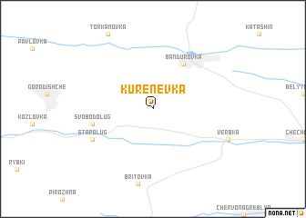 map of Kurenëvka