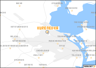 map of Kurenëvka