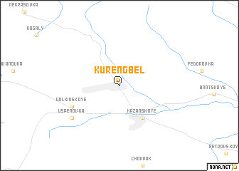 map of Kürengbel