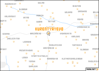 map of Kurentyayevo