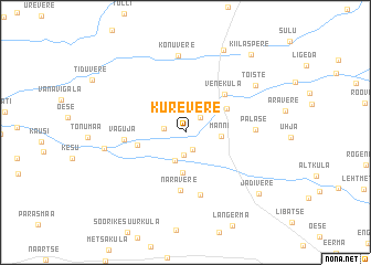 map of Kurevere