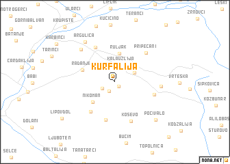 map of Kurfalija