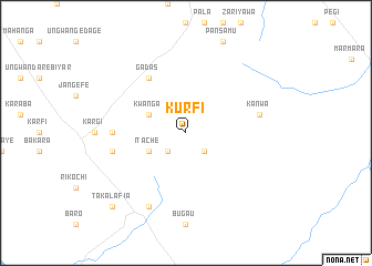 map of Kurfi