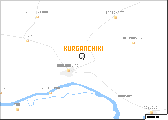 map of Kurganchiki