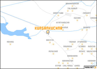 map of Kurgan-Kuchna